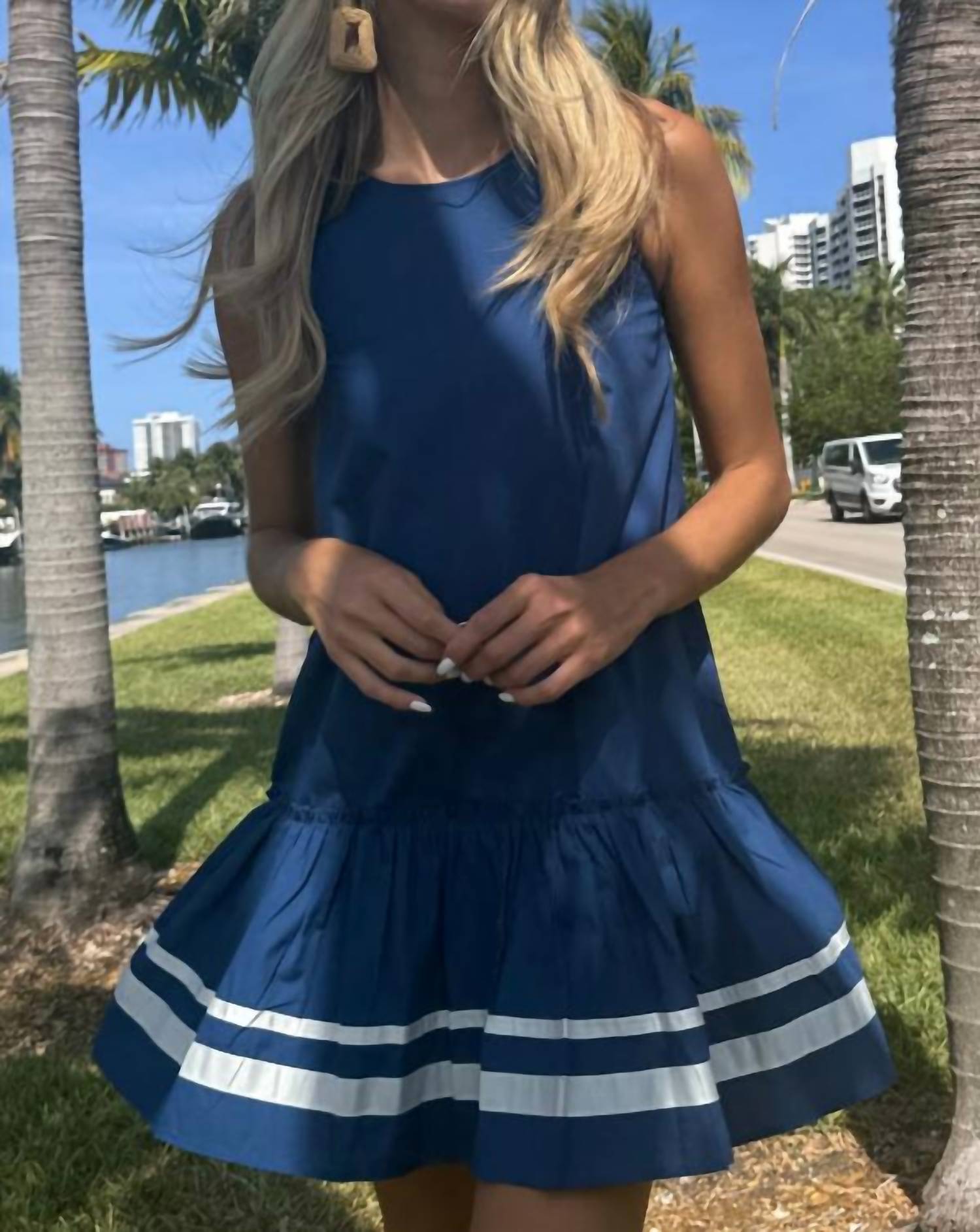 Mint - Flared Hem Mini Dress