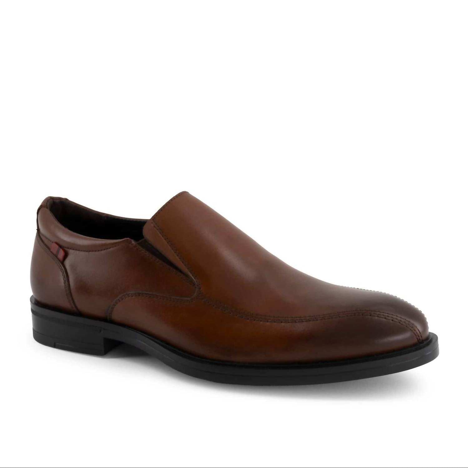 Andrea Men's Slip On Leather Loafer in light brown - men's loafer