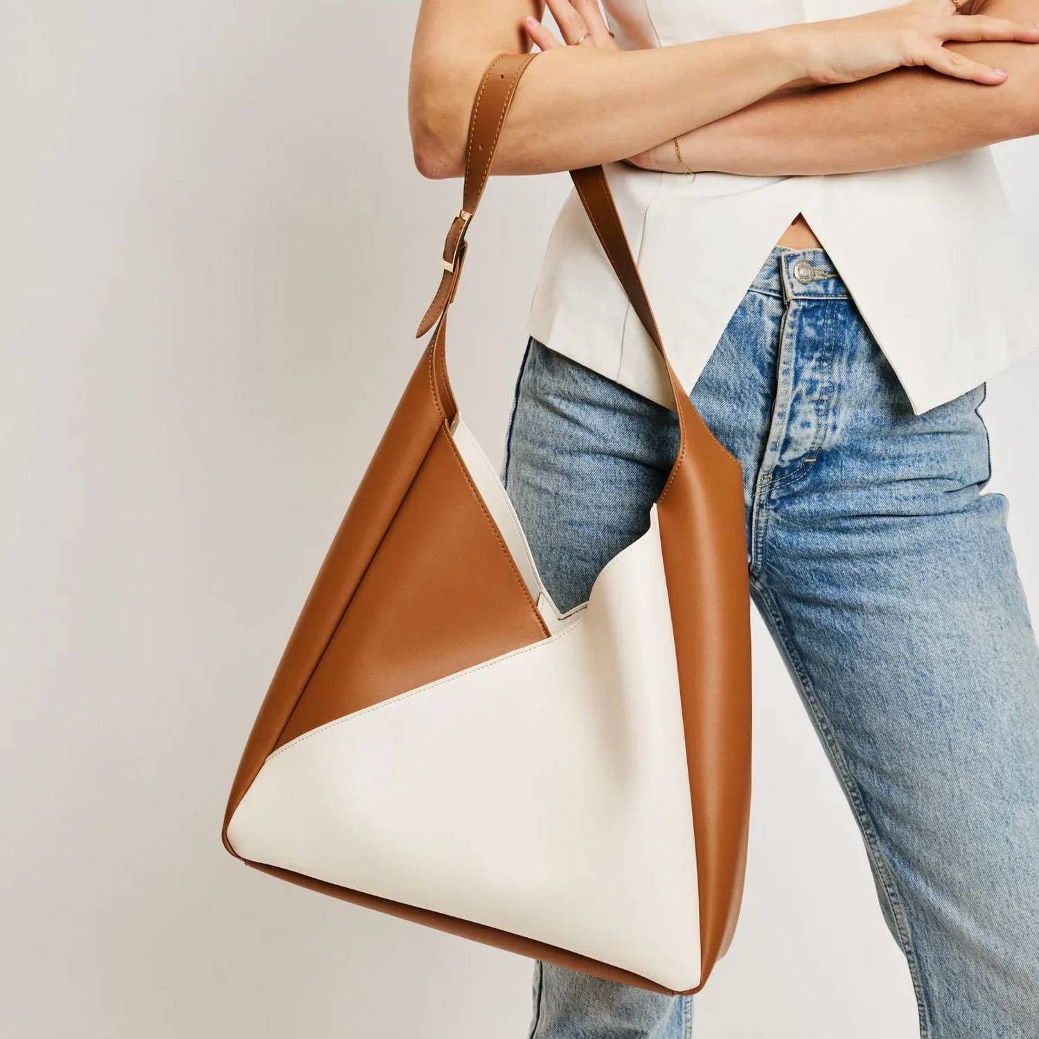 Moda Luxe - Women's Double Tone Hand Bag