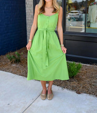 Jade - Classic Poplin Midi Dress