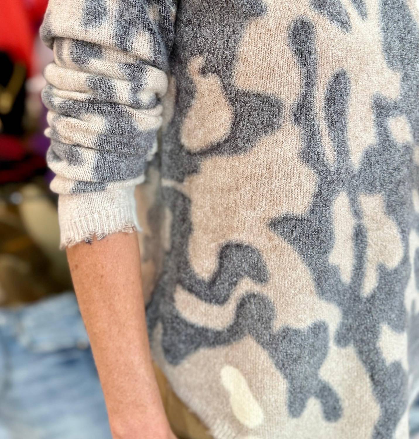 Charlie B - Printed Reversible Sweater