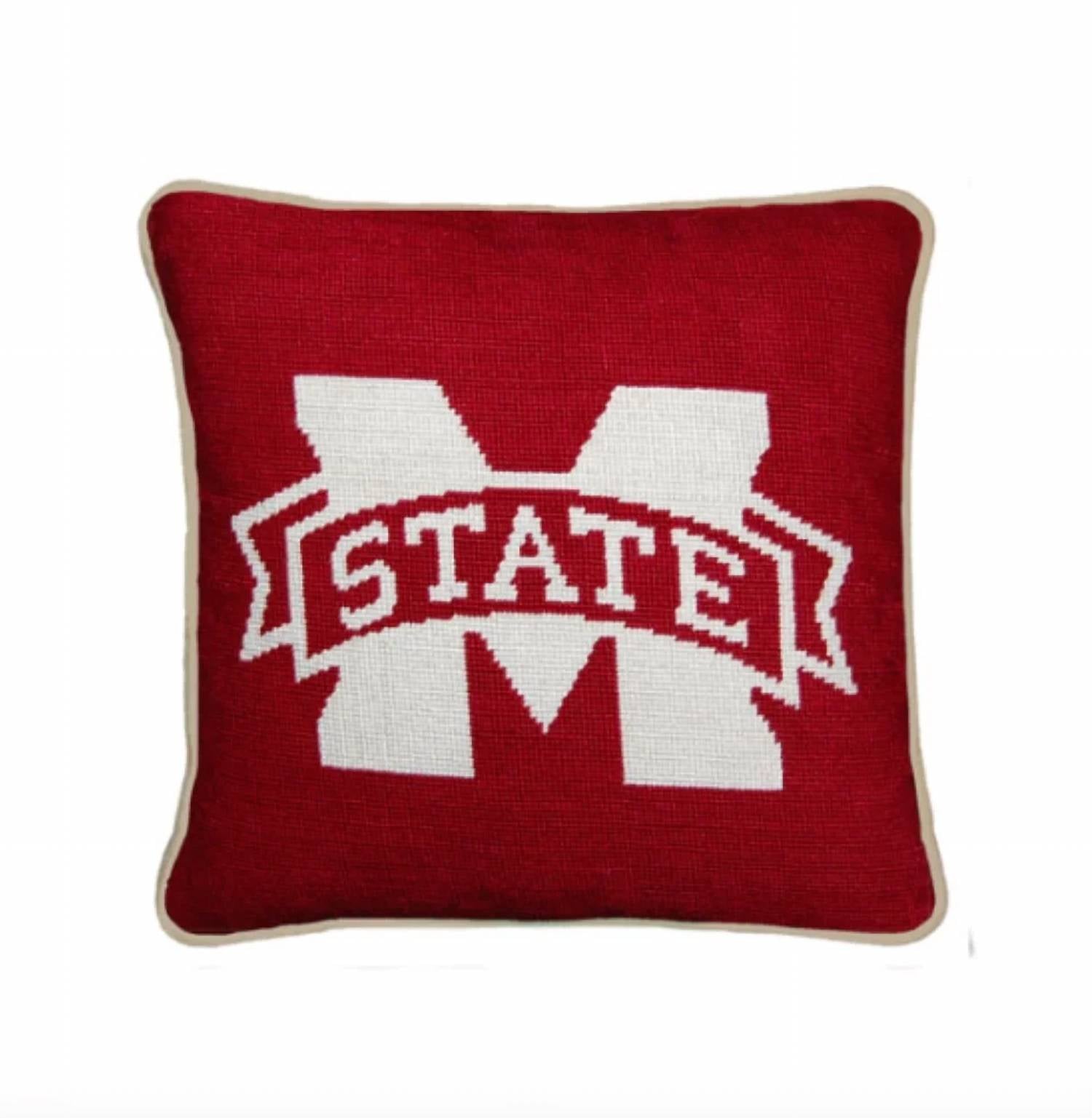 Smathers & Branson - Needlepoint Mississippi State Pillow