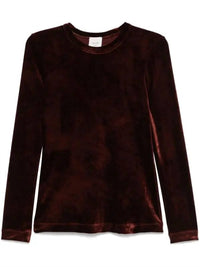 Alysi - Women's Maglia Velvet Feel Scollata Tee