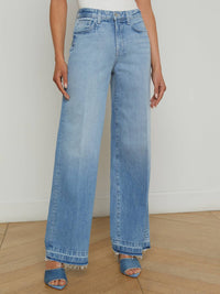L'Agence Scottie High Rise Wide Leg Jean in zion - women's jeans