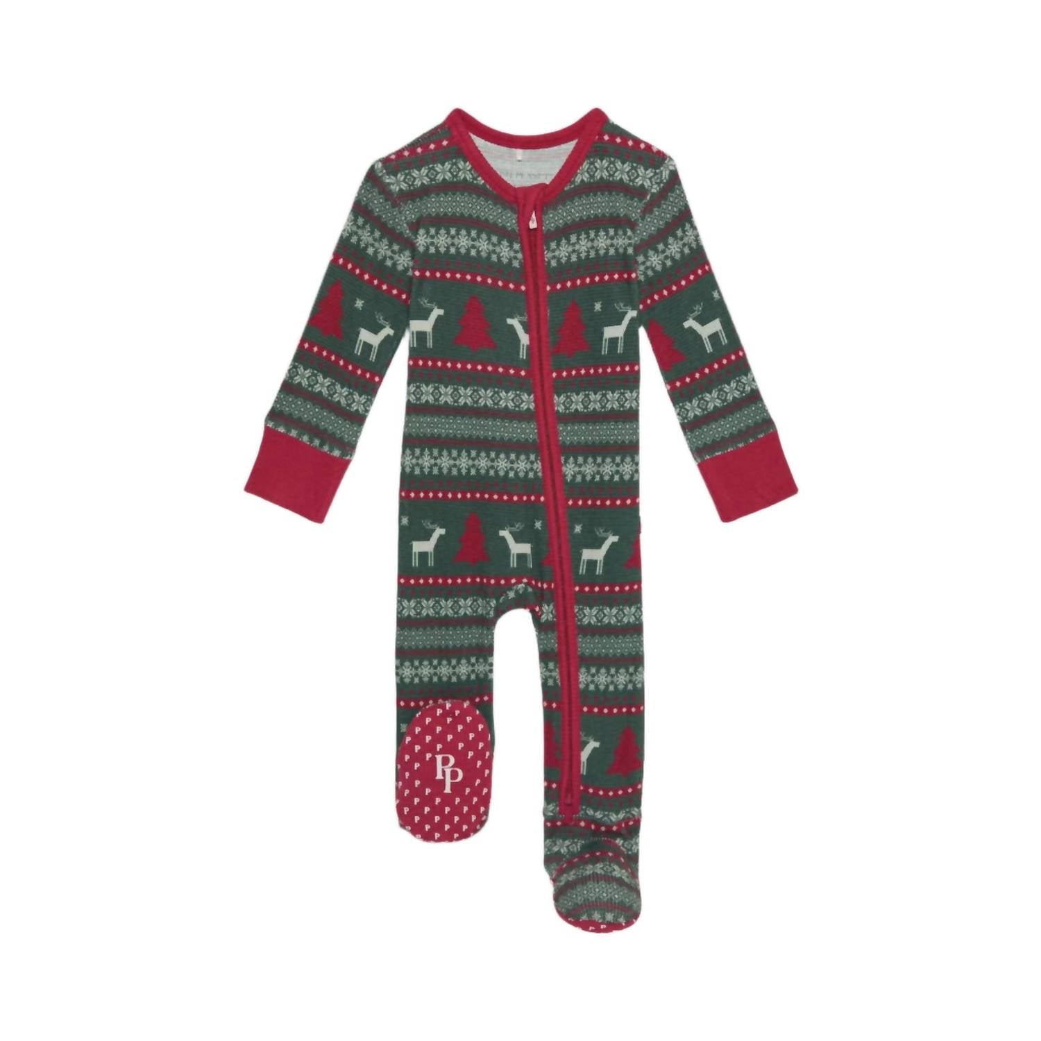 Posh Peanut - Boys' One-piece Zip Footie