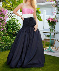Ava Presley - Strapless Cut-Out Floral Ballgown Prom Dress