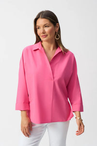 Joseph Ribkoff - Poplin Boxy 3/4 Sleeves Shirt