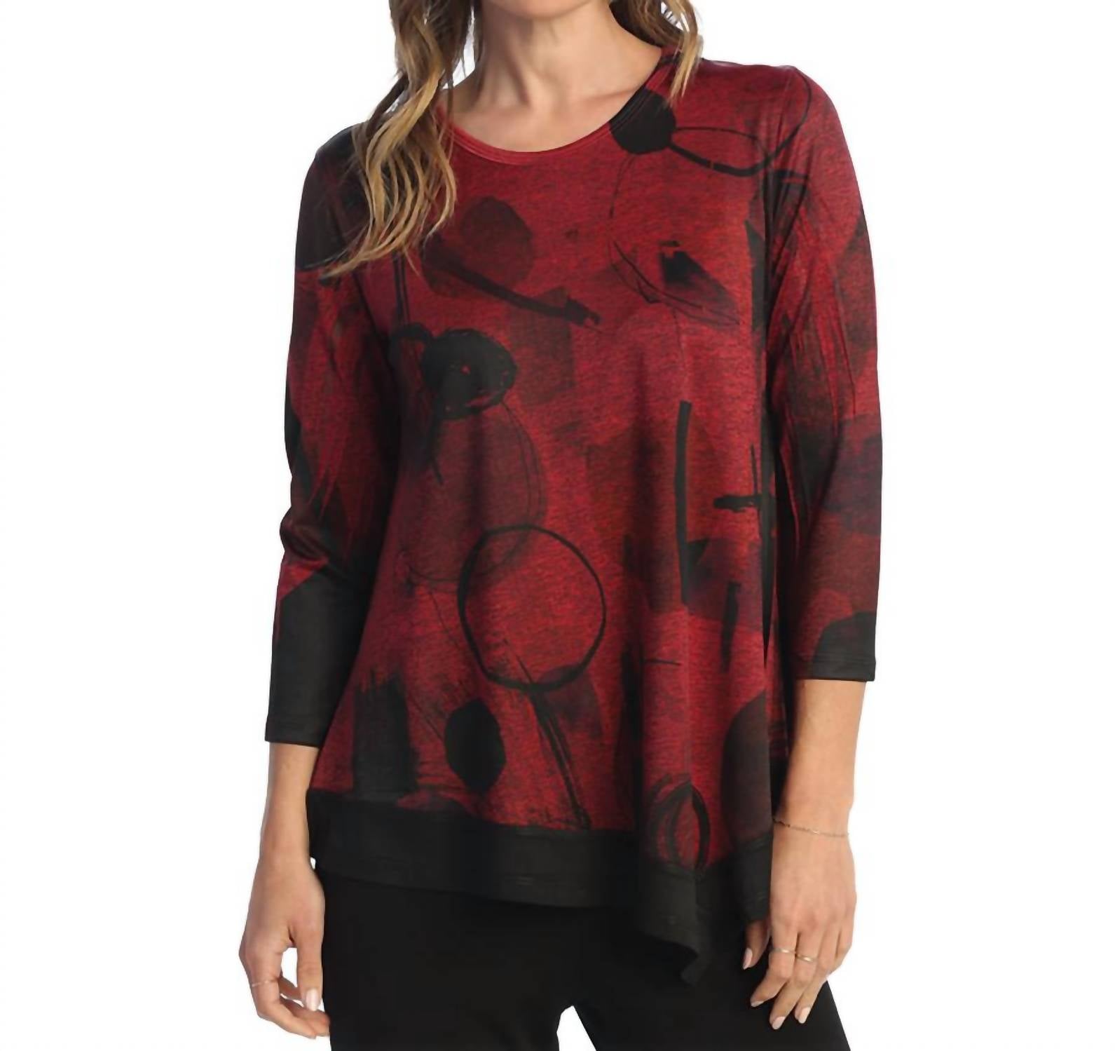 Jess & Jane - Toscana Asymmetrical Slinky Top