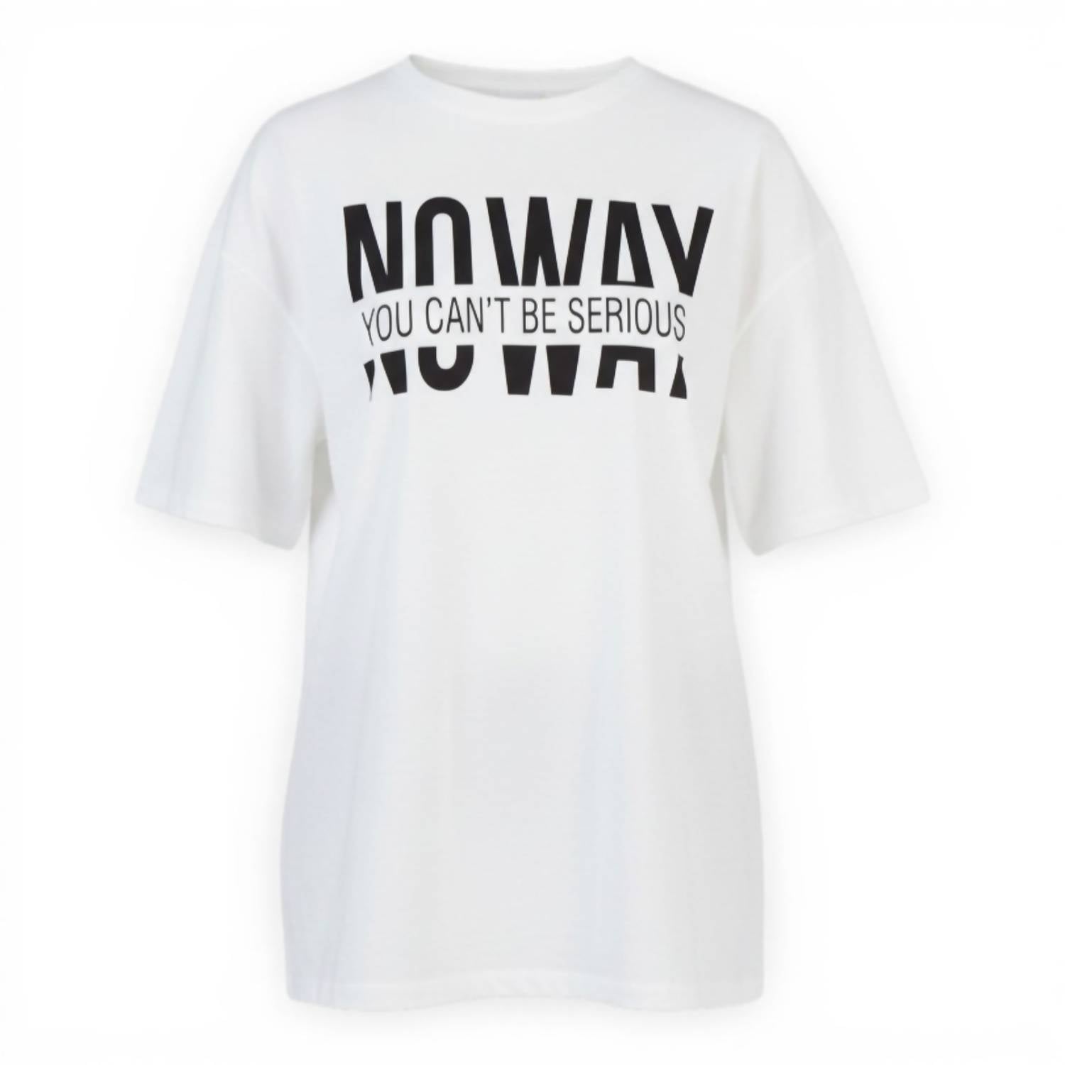 Ambar - No Way Printed Relaxed Fit T-shirt