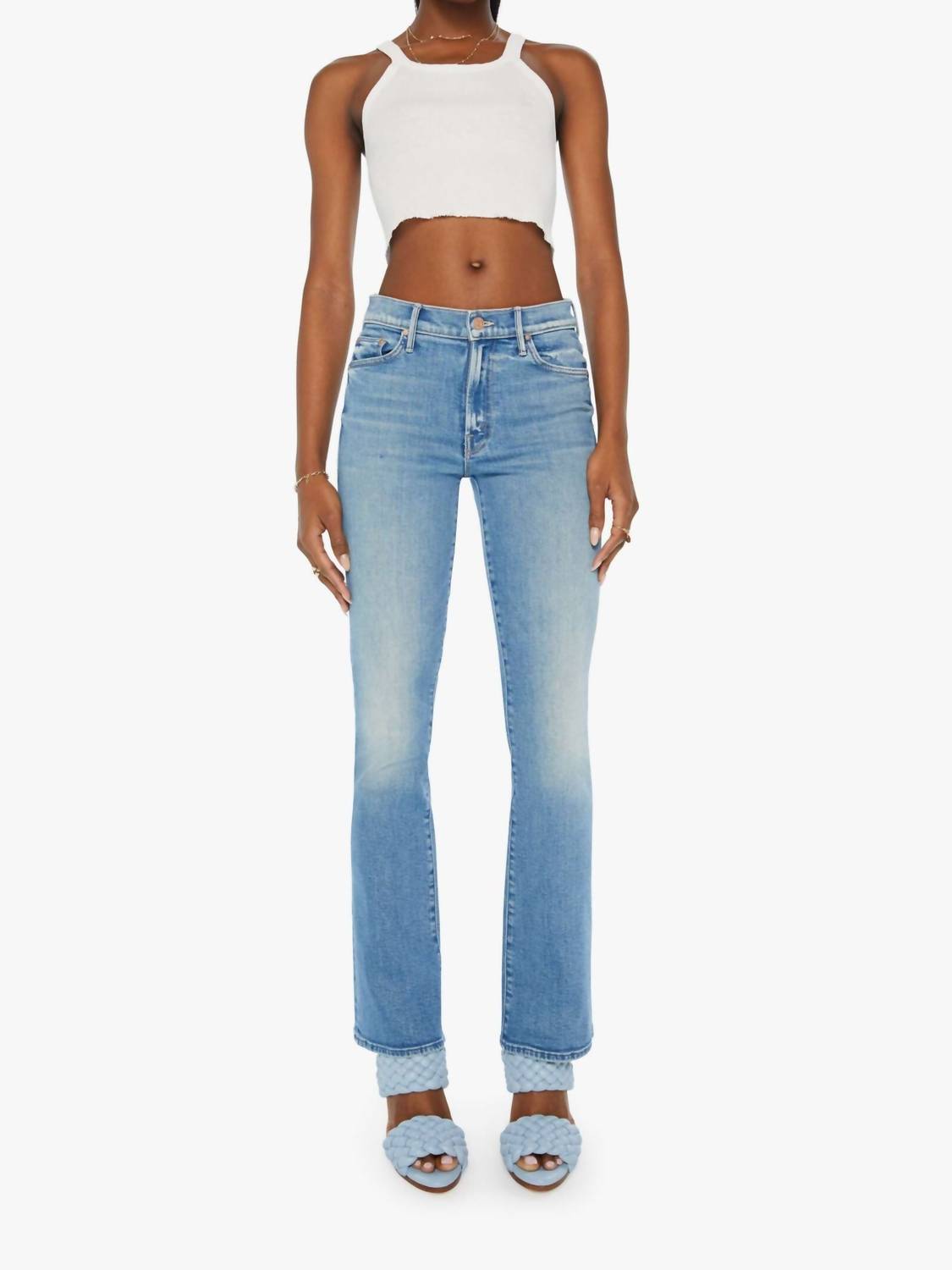 Mother Outsider Sneak Jean in flag me down - women's jeans