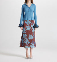 Theo The Label - Women's Hydra Printed Maxi Skirt
