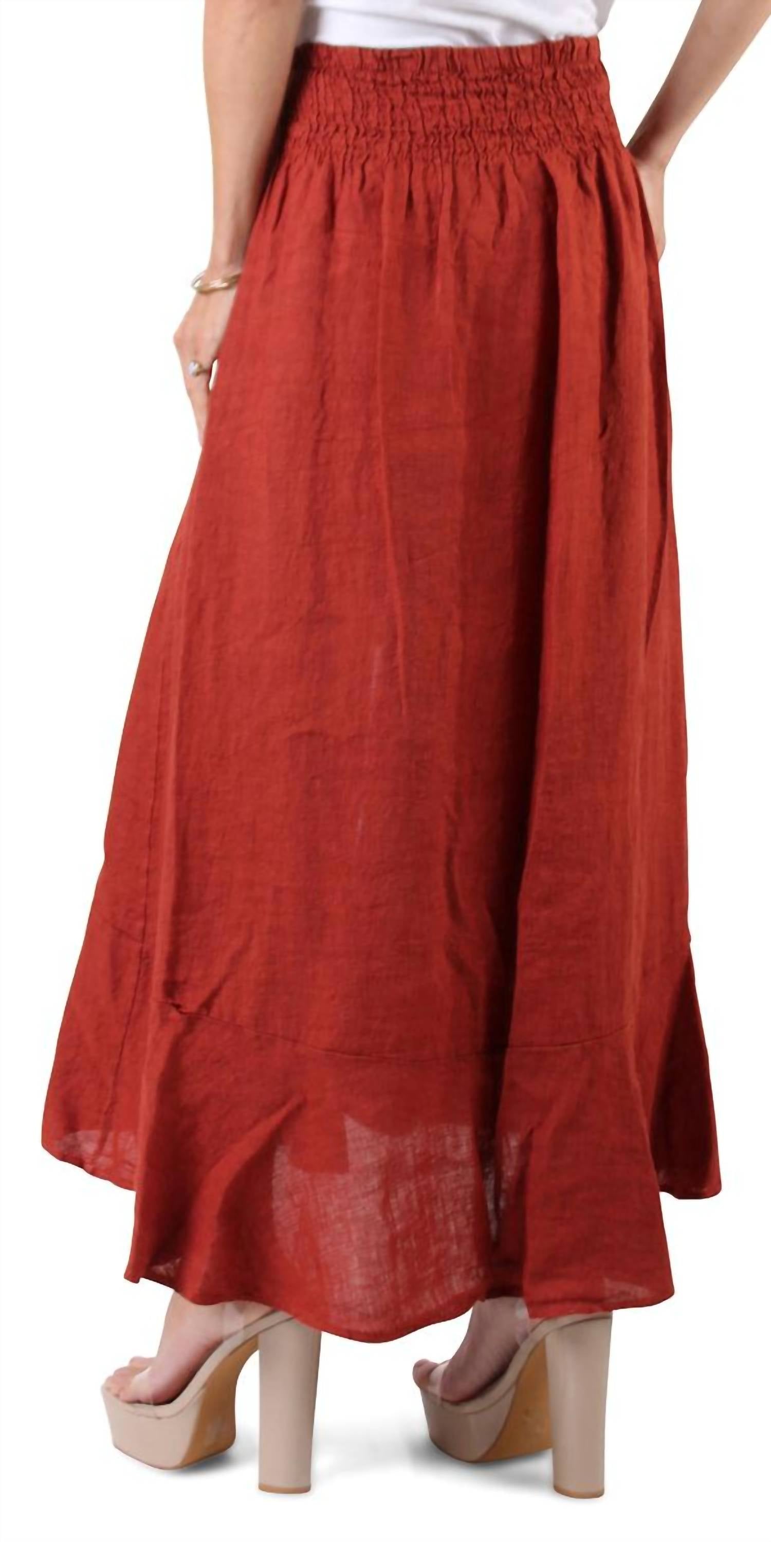 Gigi Moda - Magdalena Linen Skirt