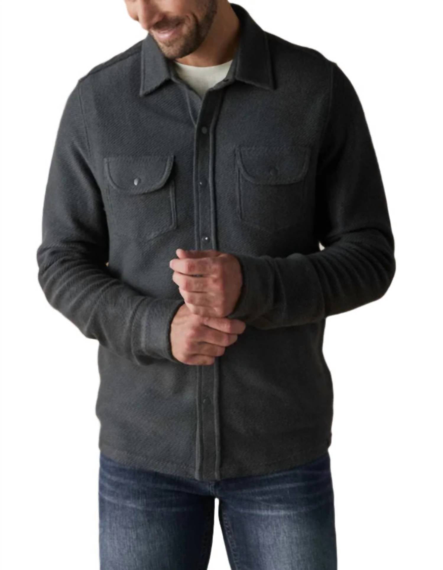 The Normal Brand - Tony Loop Terry Button Up Shirt