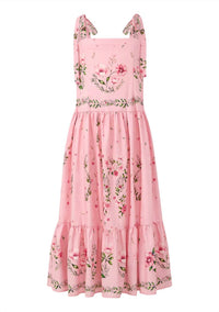 Marlo - Girl's Melany Tiered Maxed Dress