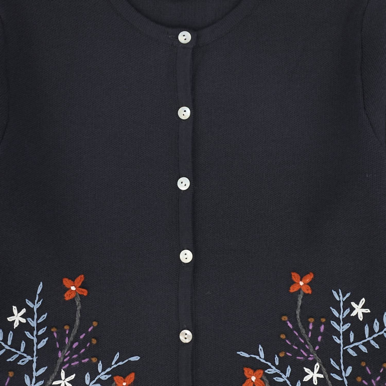 Bace - Girls Embroidered Cardigan