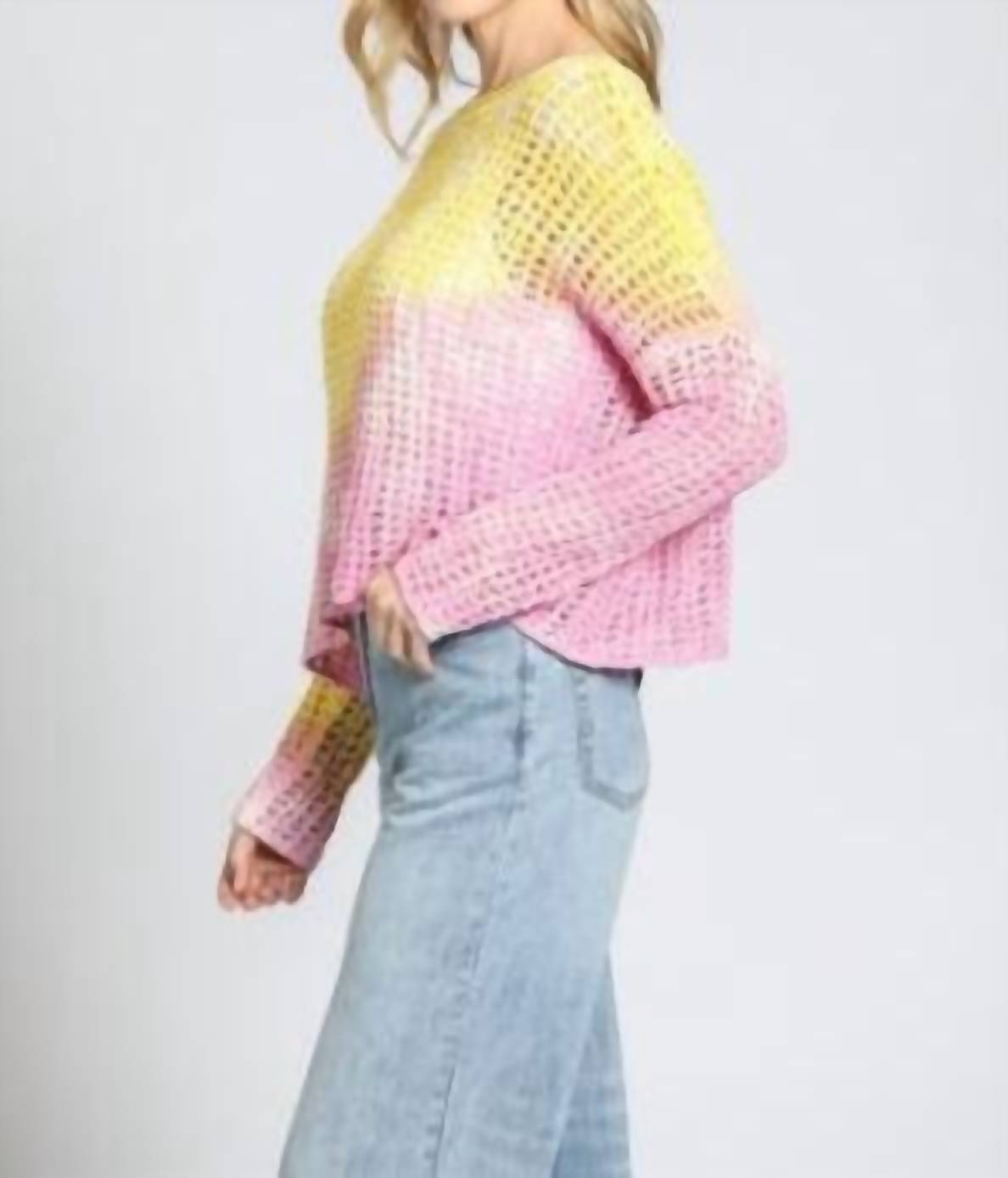 Apny - Bright Crochet Sweater