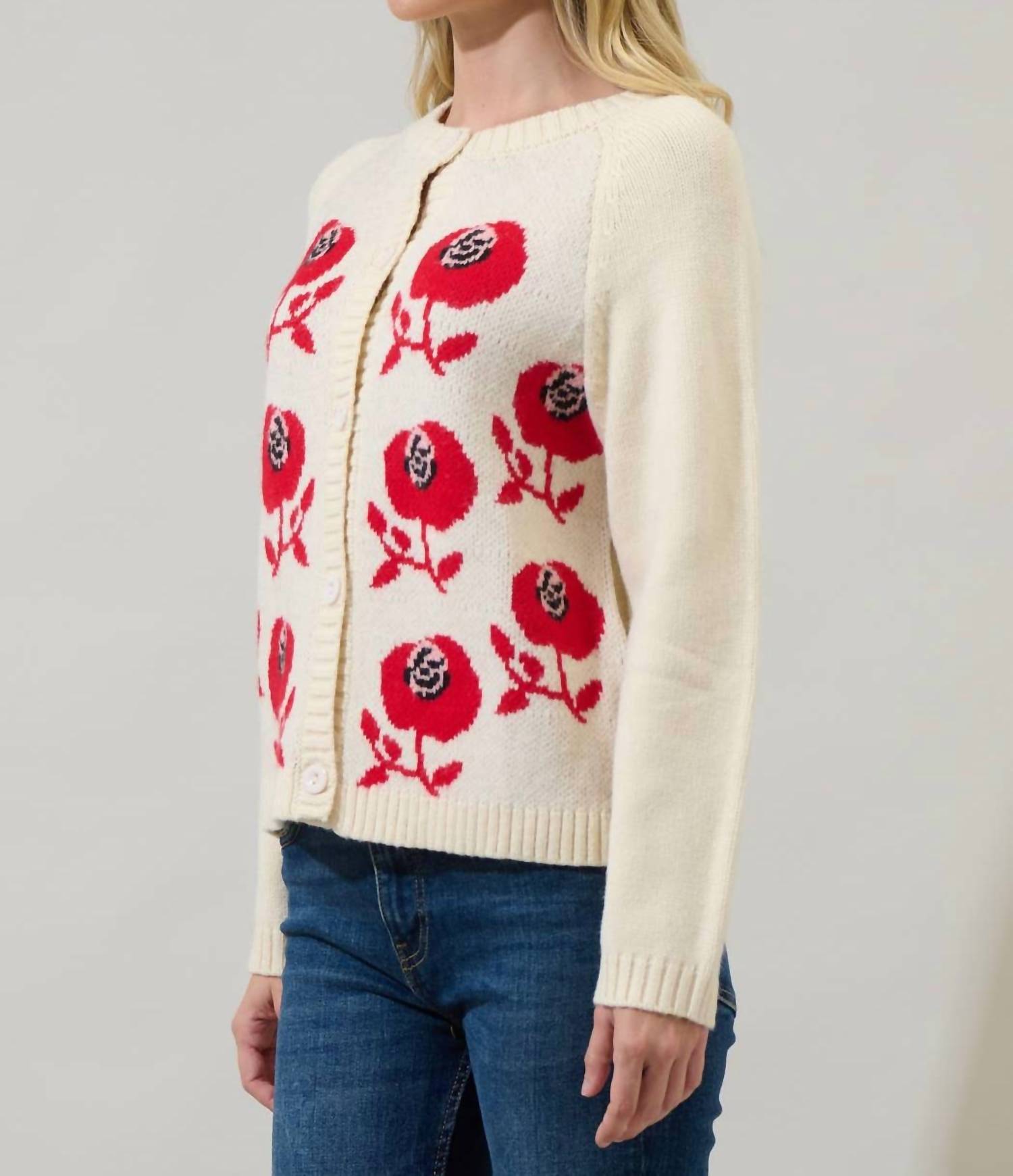Sugarlips - Peralta Floral Cardigan