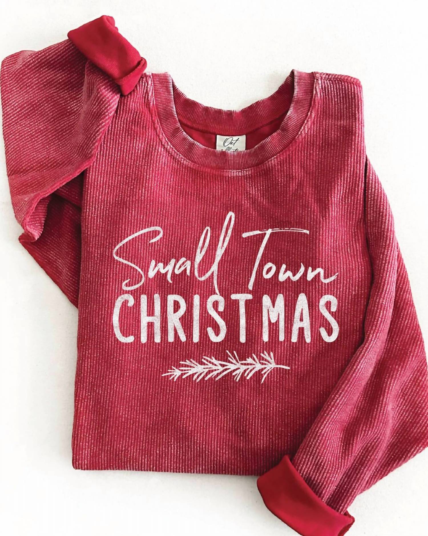 Oat Collective - Women's Small Town Christmas Thermal Vintage Sweatshirt