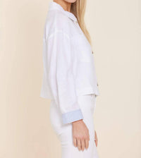 Dolce Cabo - Pinstripe Cuff Jacket