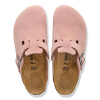 BIRKENSTOCK Women's Boston Suede Leather Clog in pink clay - women's shoe - view 4