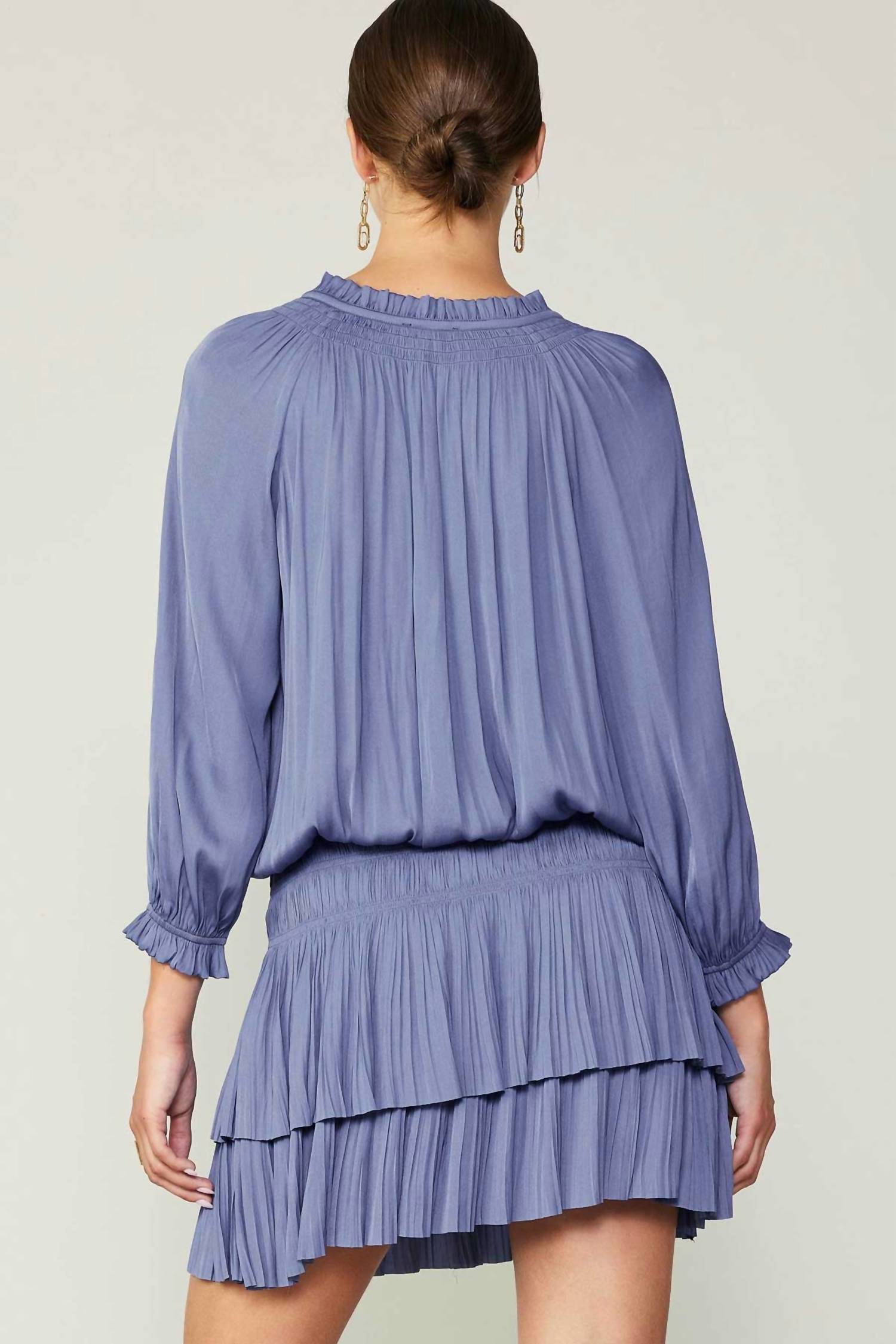 Current Air - Aurelie Pleated Mini Dress
