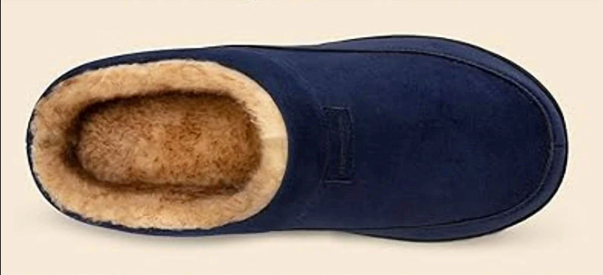 Home Top - Men's Lined Moccasin Memory Foam Slippers