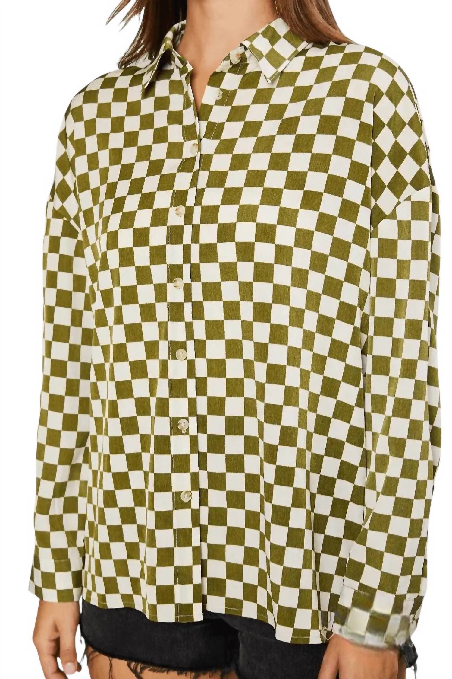 Pretty Garbage - Fiorella Checkered Blouse