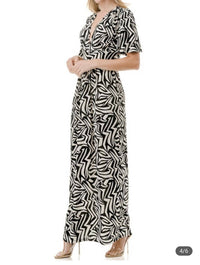 Ariella - Flutter Sleeve Maxi Dress