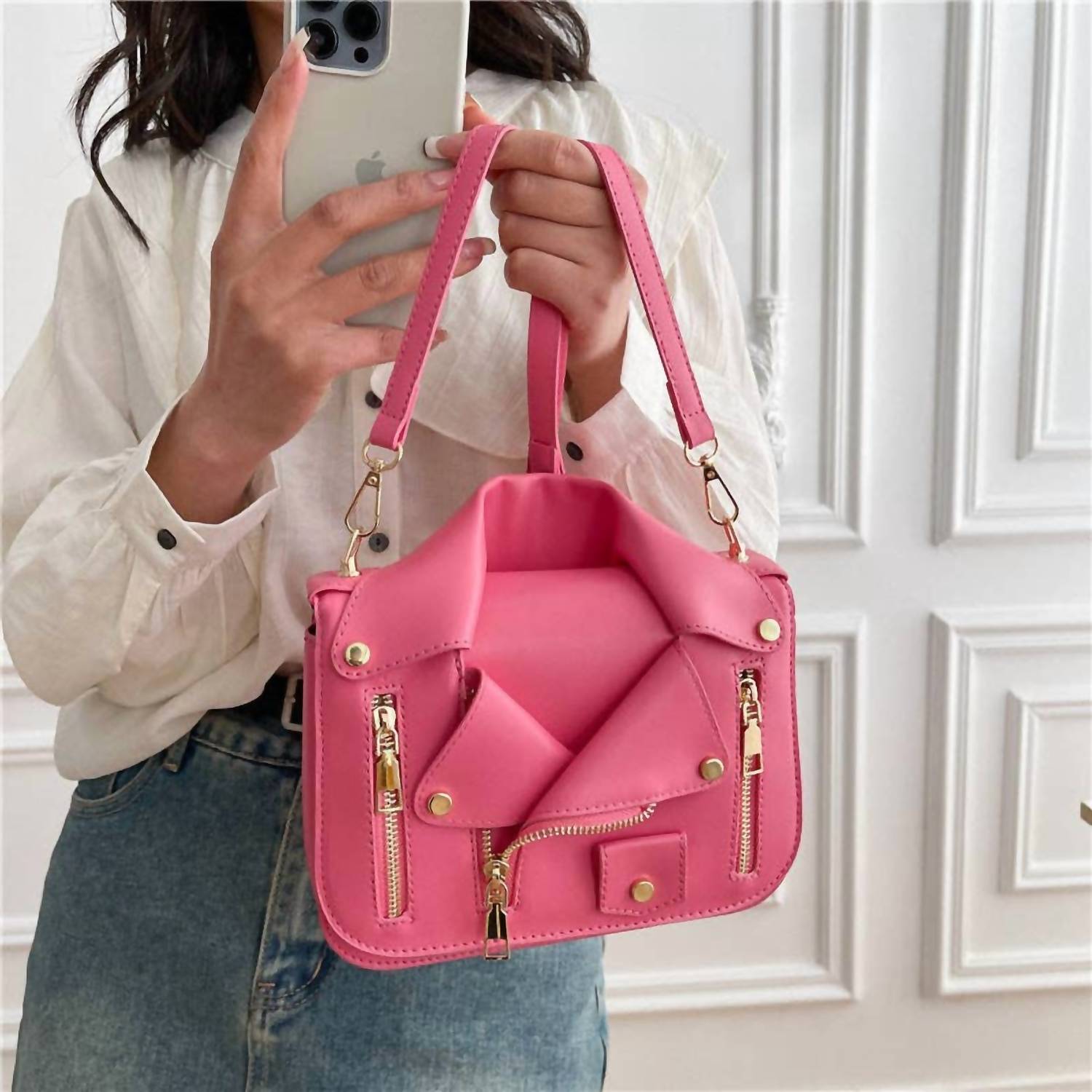 Salina Trading Inc - Women's Leather Crossbody Bag
