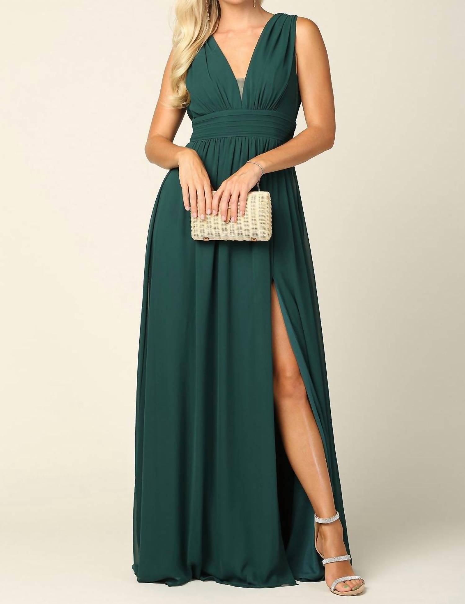 Eva - V Neck Maxi Dress