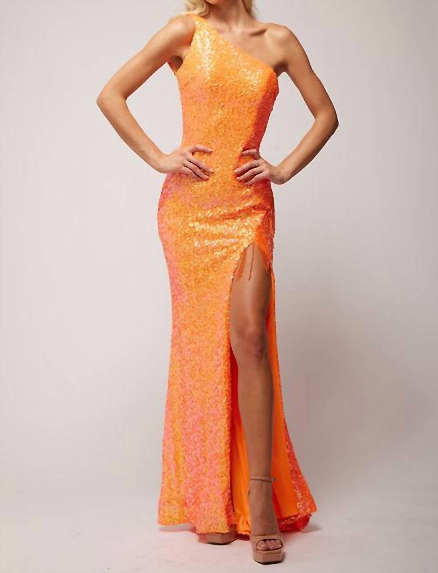 Vienna Prom - One Shoulder Maxi Dress