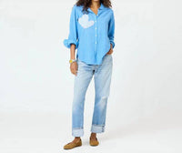 Kerri Rosenthal - Women's Mia Stripe Patchwork Shirt
