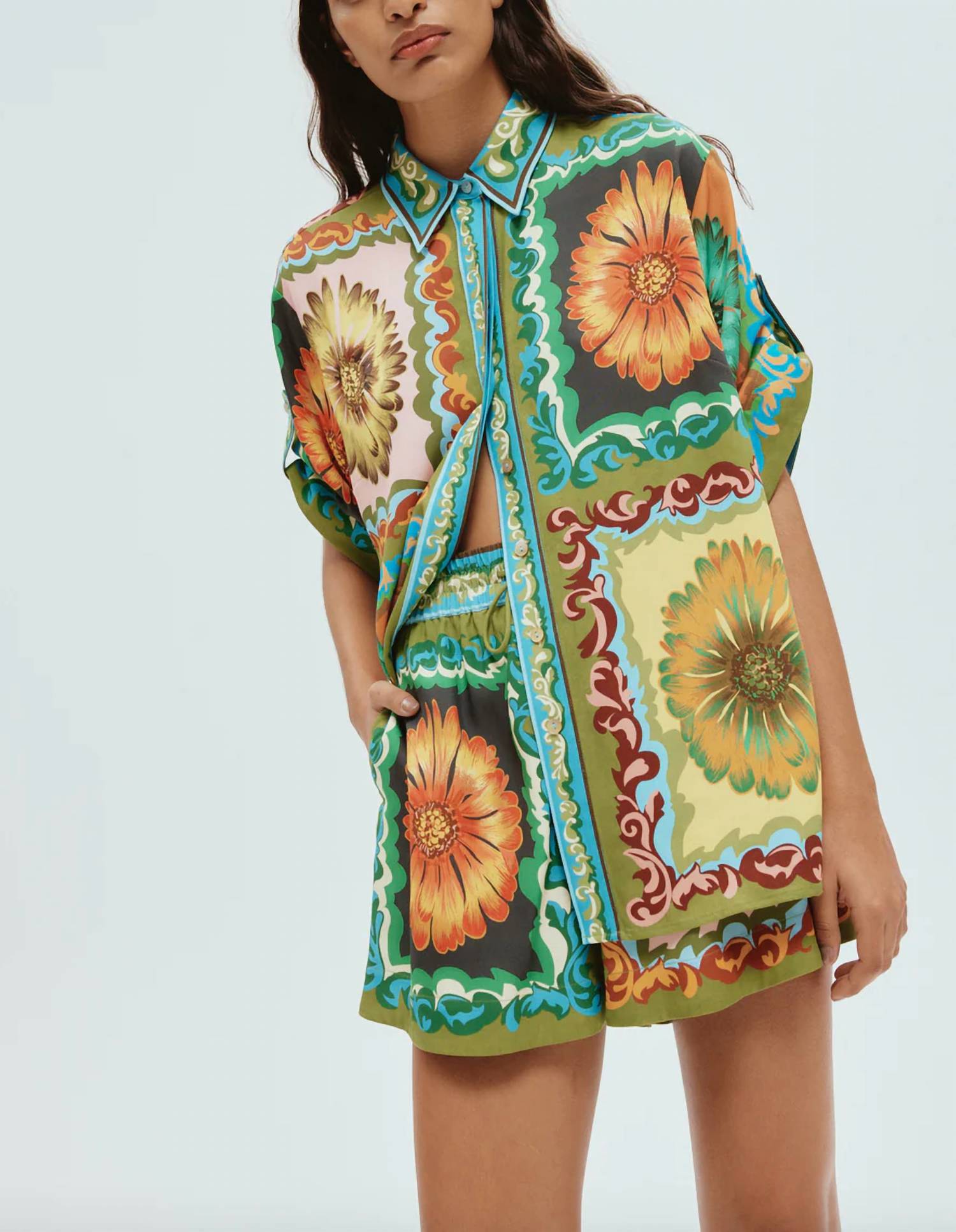 Alemais - Disco daisy shirt