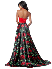 Sherri Hill - Charmeuse Two-Piece Halter Casual Dress