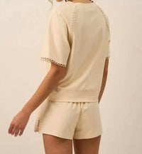 The Greii - Andrea Scallop Trim Top