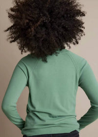 summum Turtle Neck Basic Knit Sweater in jade - women's sweater - detail view