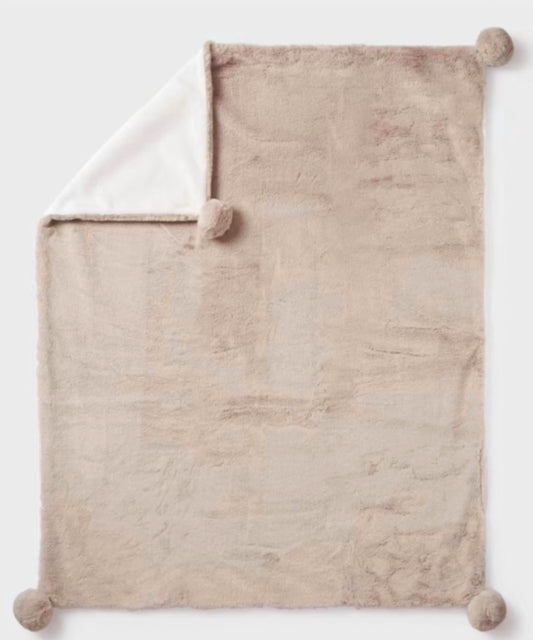 Mayoral - Fur Pom Pom Blanket