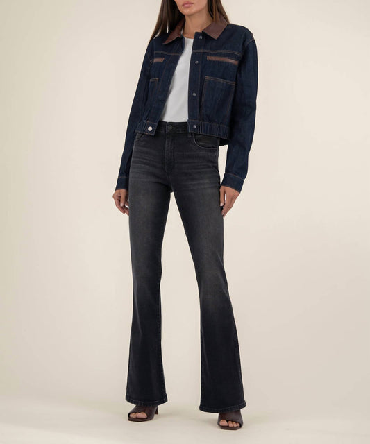 Kut From The Kloth - Ella Barn Jacket Cropped With Contrast Collar