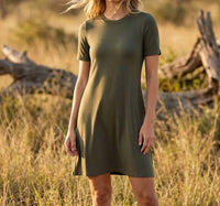Karen Kane - Short Sleeve A-Line Dress