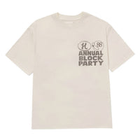 HONOR THE GIFT Men's Annual Block Party Tee in bone - men's t-shirt