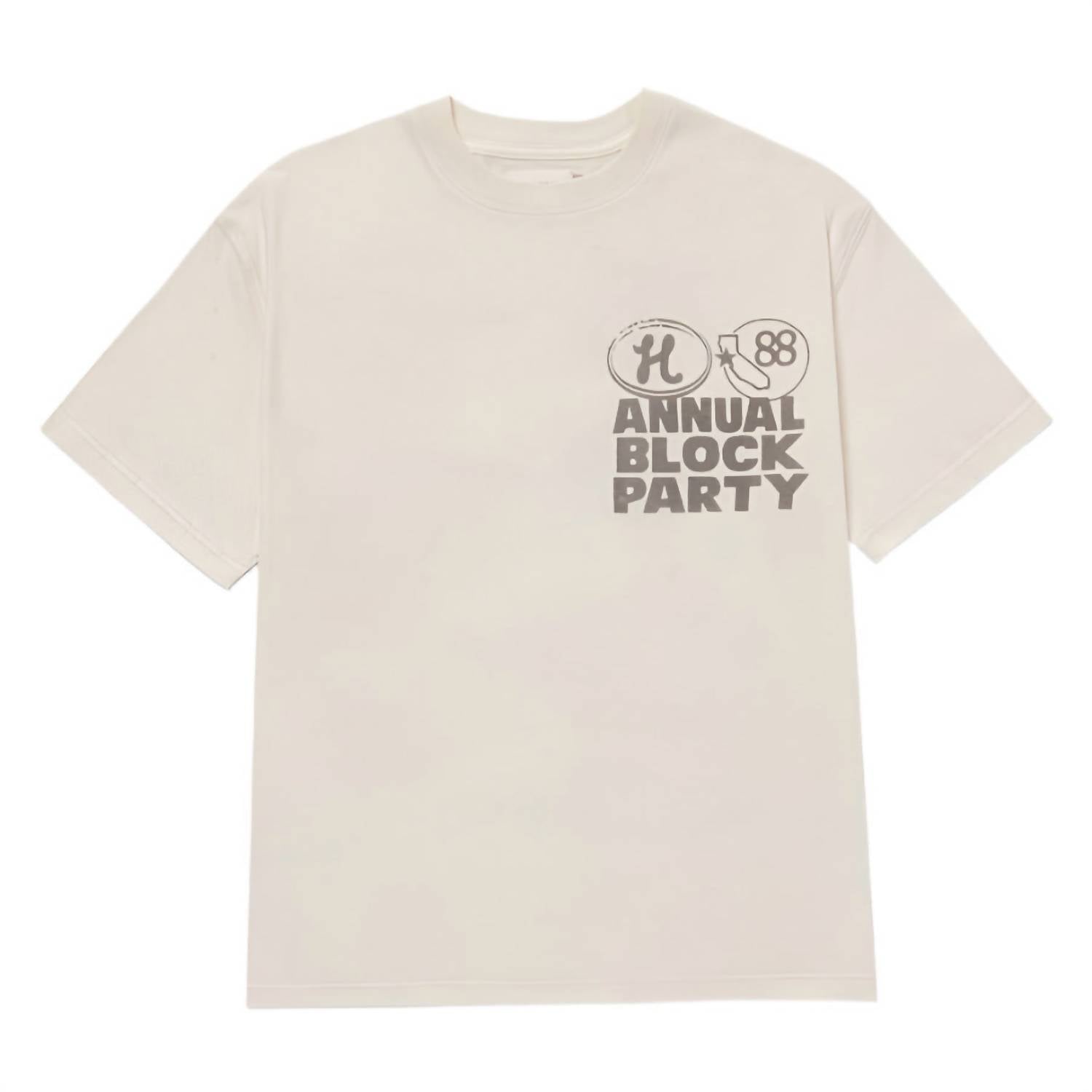 HONOR THE GIFT Men's Annual Block Party Tee in bone - men's t-shirt