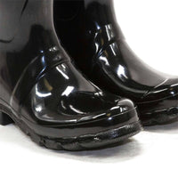 HUNTER Women's Original Tall Gloss Rain Boots in black - women's shoe - view 7