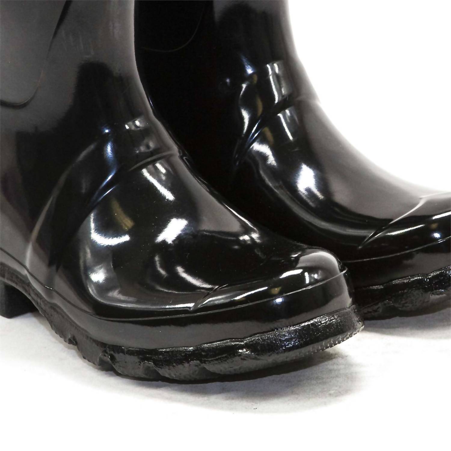 HUNTER Women's Original Tall Gloss Rain Boots in black - women's shoe - view 7