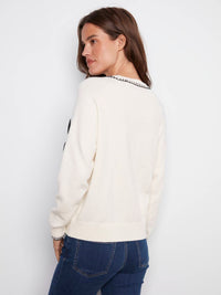 Charlie B - Paris Bouclé Sweater With Blanket Stitch