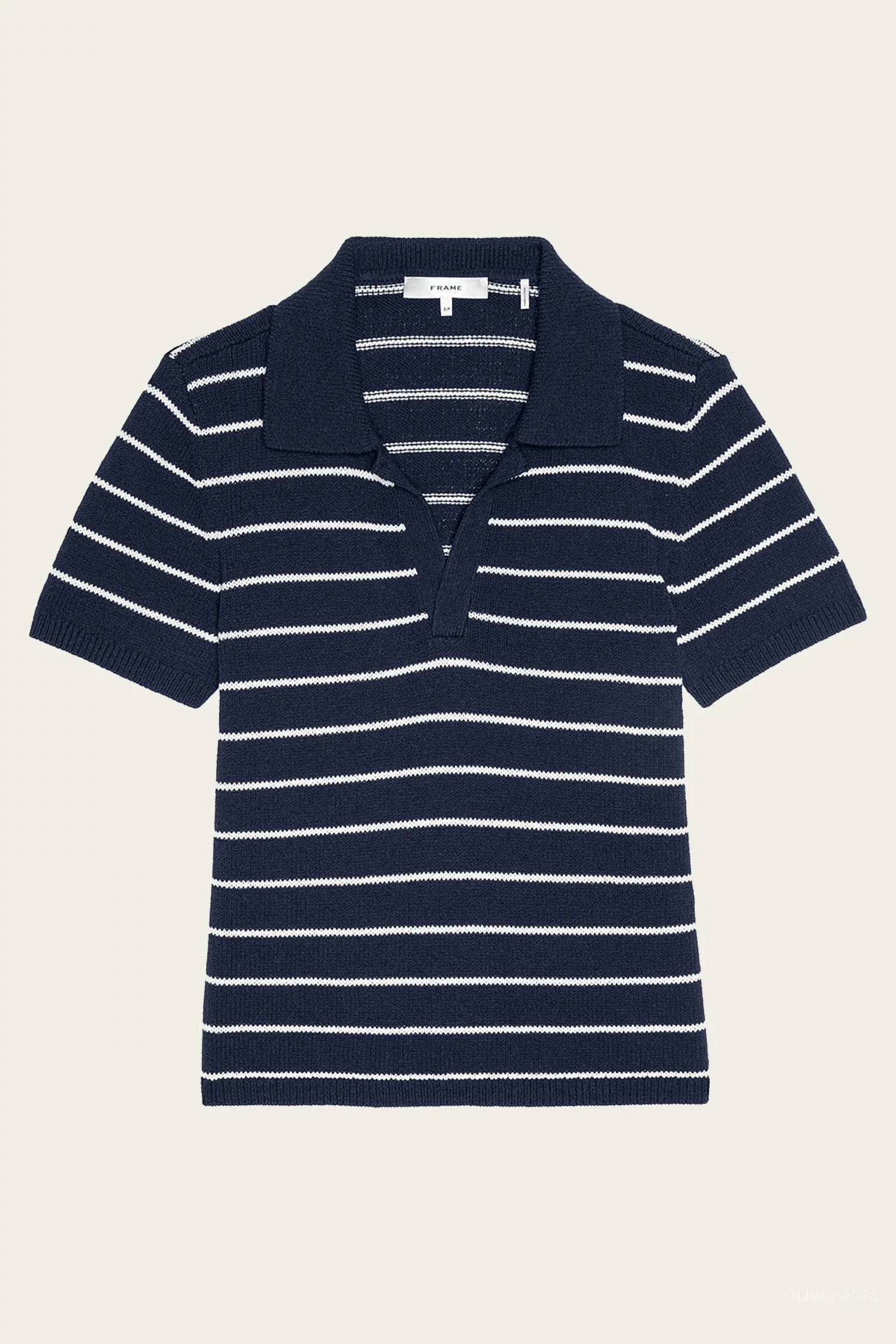 Frame - Women's The Striped Relaxed Polo