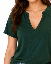 Bobi - Flatlock Raglan Short Sleeve Tee