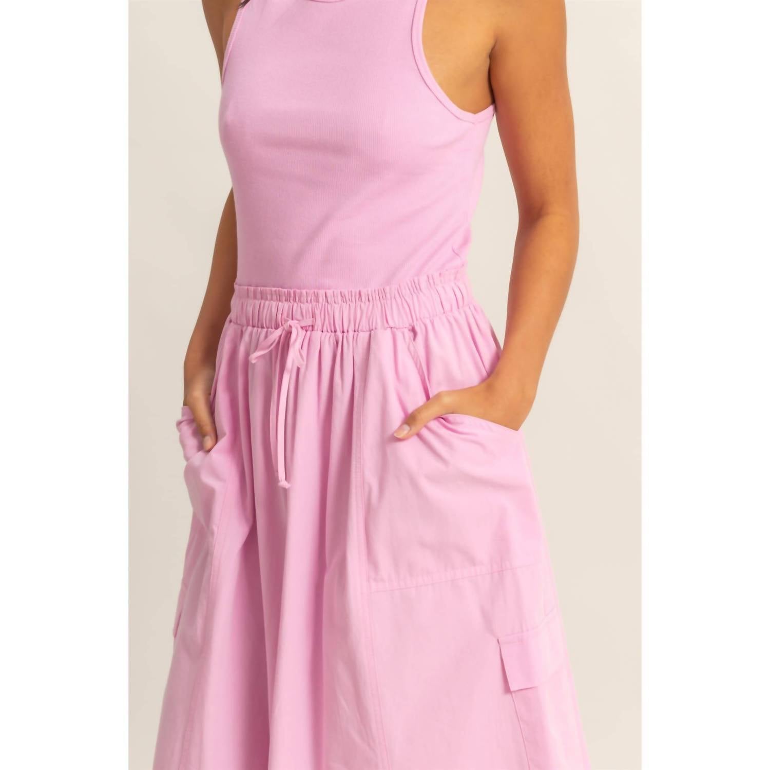 Hyfve - Sleeveless Cargo Midi Dress