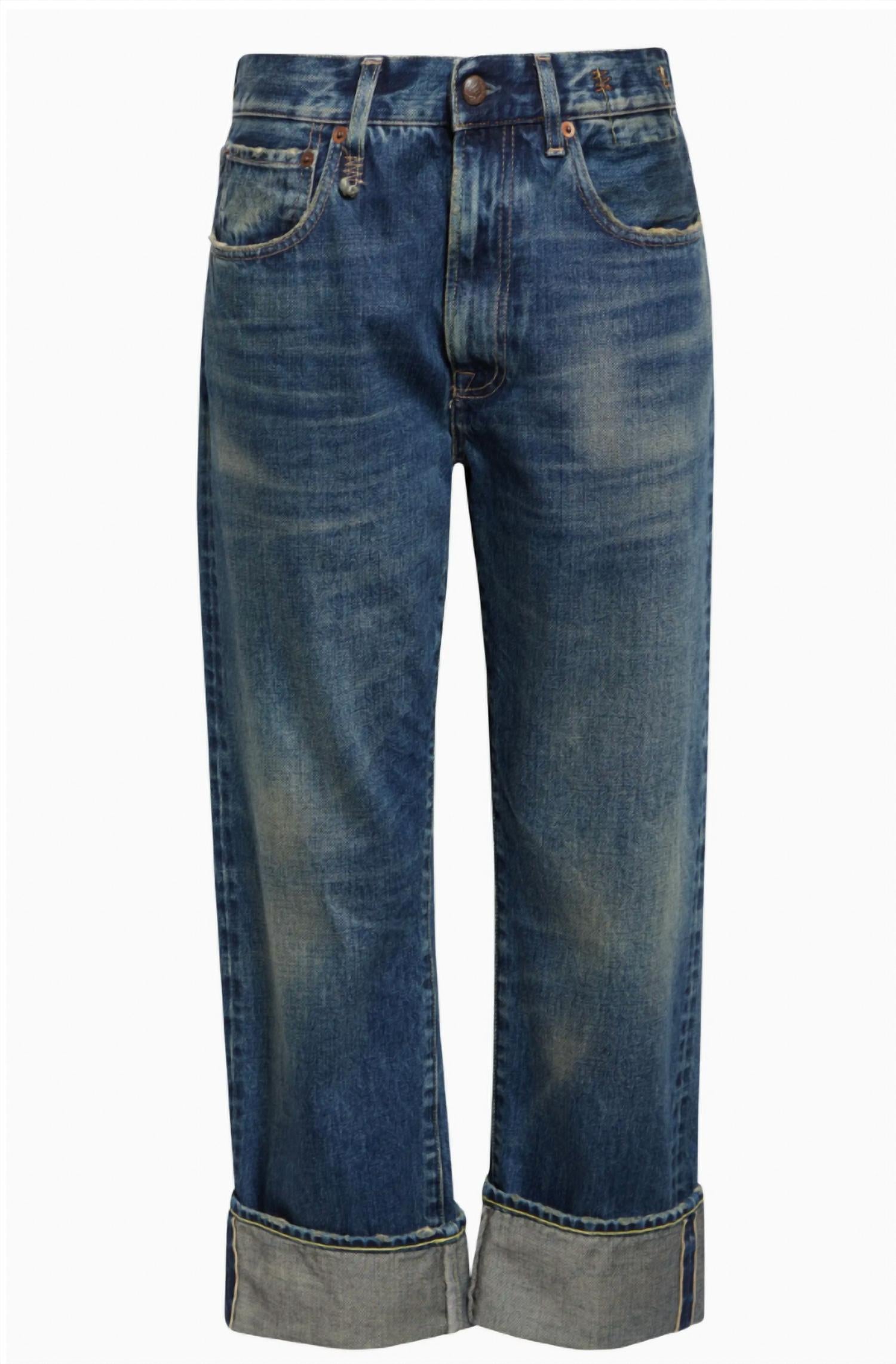R13 - Cuffed X-boyfriend Jeans
