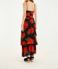 Farm Rio - Latin Roses Flower Layered Maxi Dress