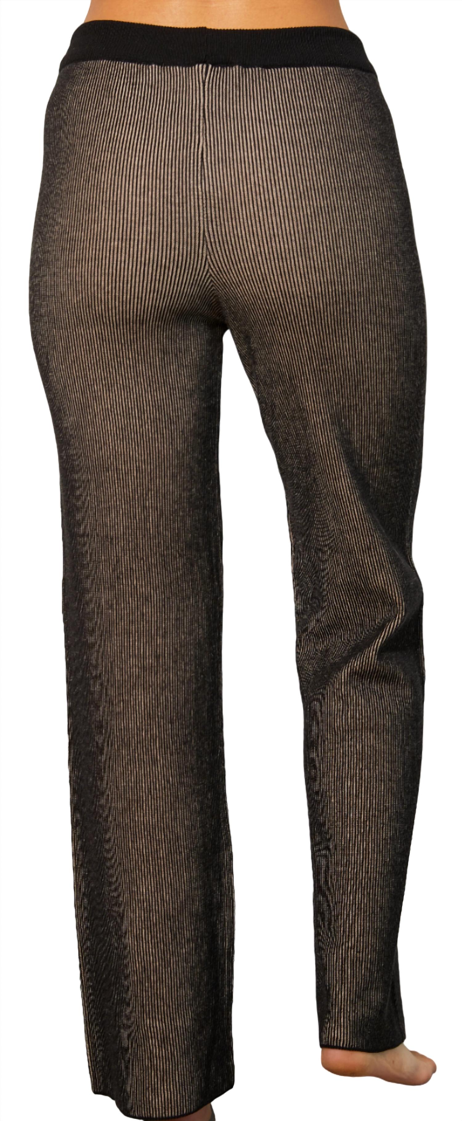 Two Toned Ribbed Pant